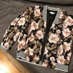 Fun Floral Bomber Jacket